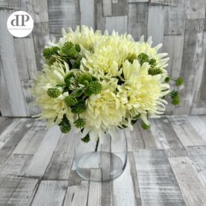 Kerek tűlevelű krizantém csokor 38 cm