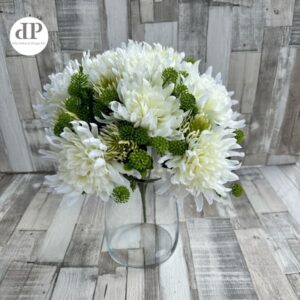 Kerek tűlevelű krizantém csokor 38 cm