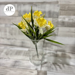 Gumis nárcisz csokor 35 cm