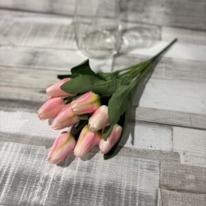 9 fejes selyem tulipán 35 cm