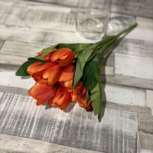 Nyílott selyem tulipán csokor