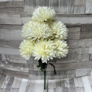 Selyem krizantém csokor gömbfejű 70 cm